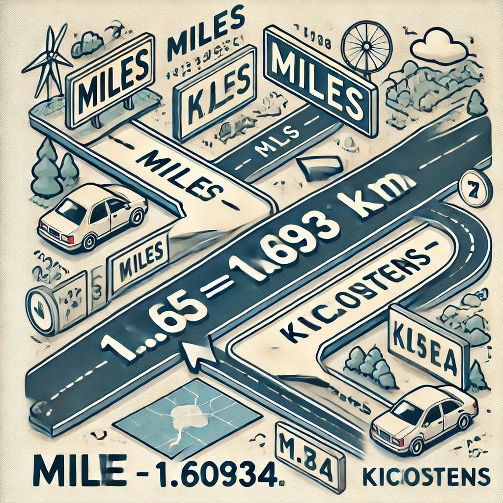 Conversion des miles en kilomètres avec exemples pratiques.